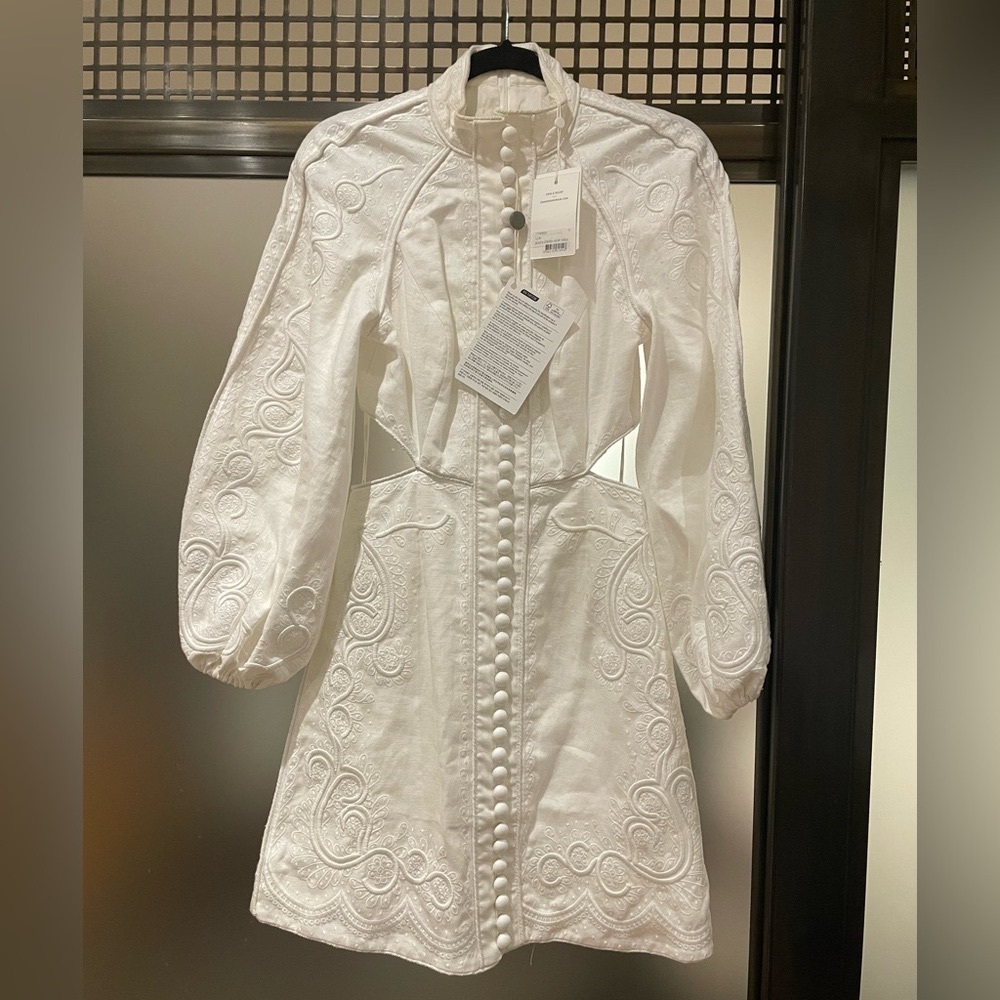 NWT Zimmermann Bonita Corded Short Dress - Size 0 (US 4)
